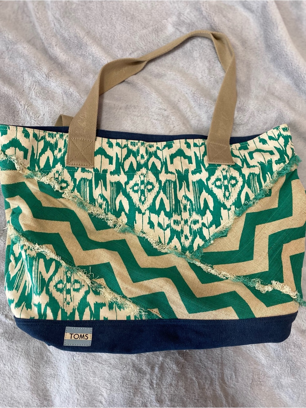 TOMs canvas multi colors tote bag